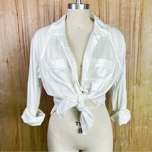 White Pocket Button Down